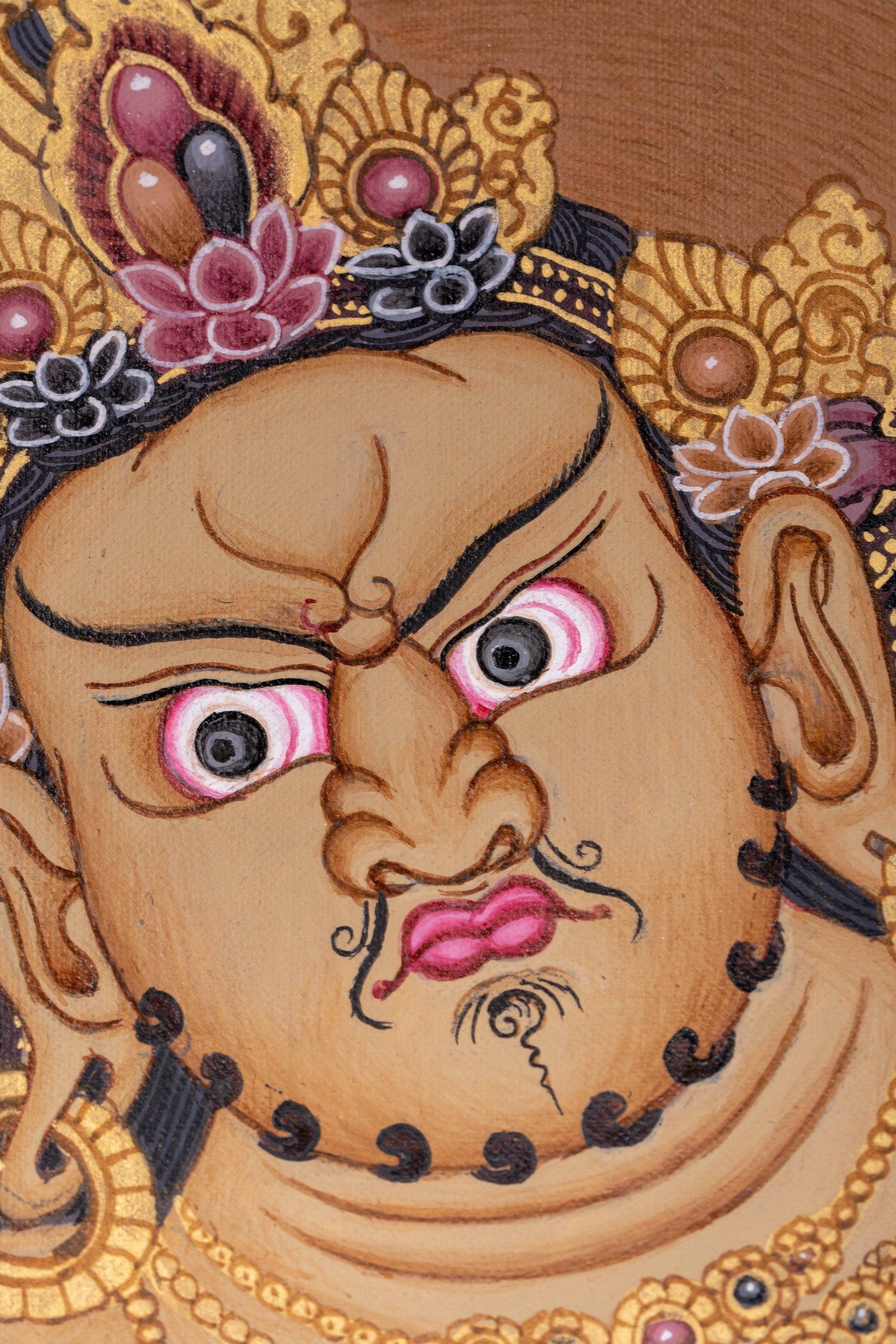 Zambala Thangka Canvas Art - Himalayas Shop