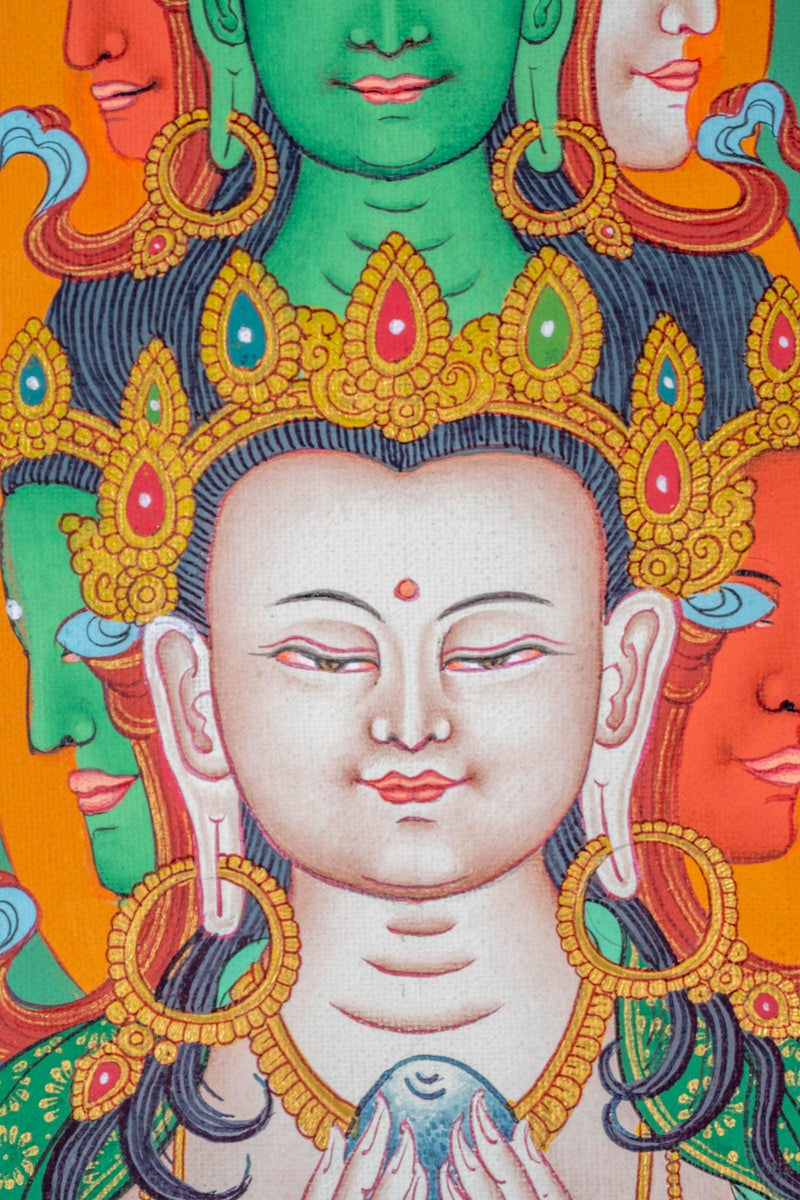 1000 Armed Avalokiteshvara Thangka Painting - Himalayas Shop
