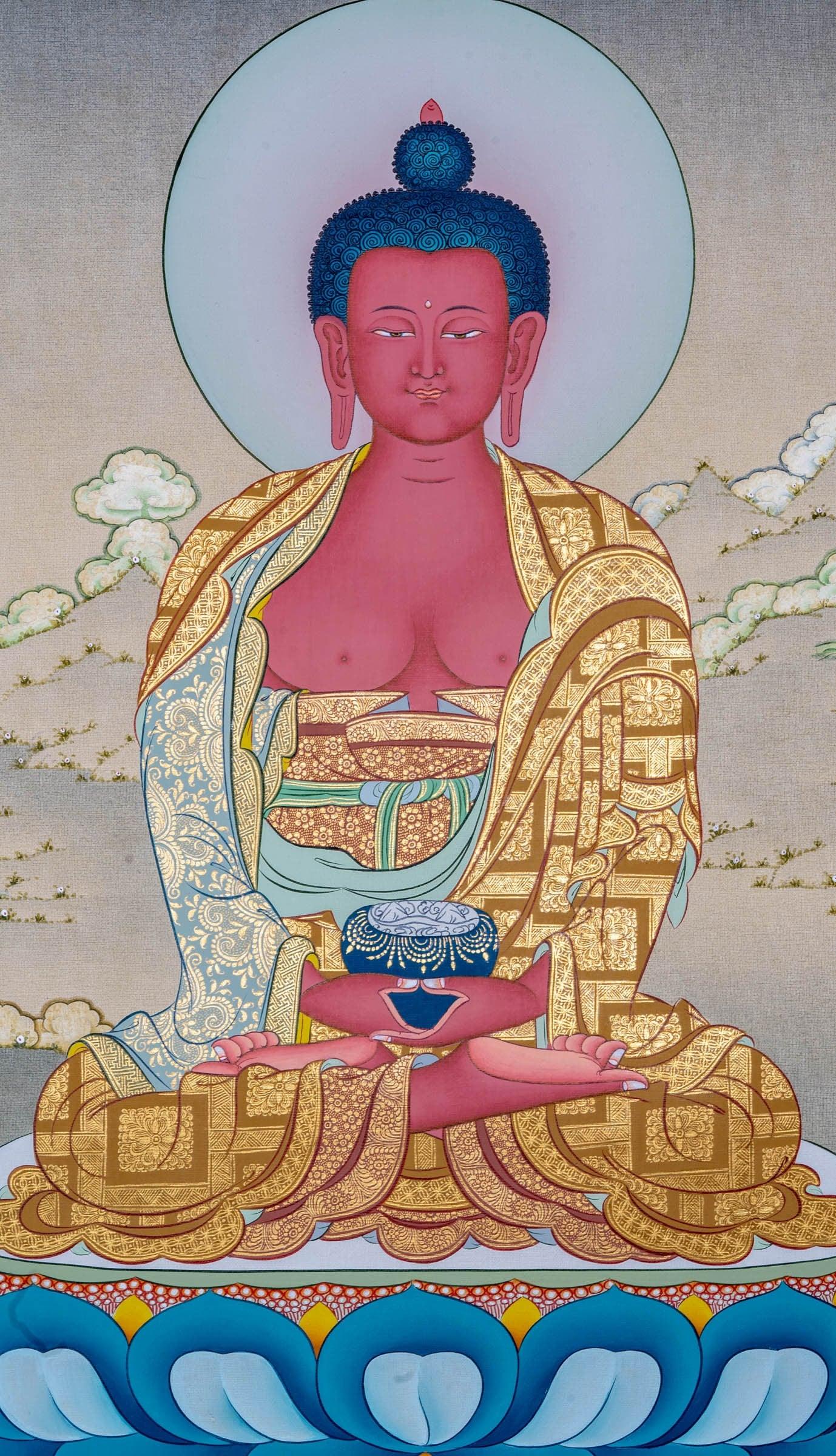 Amitabha Buddha Thangka - Himalayas Shop
