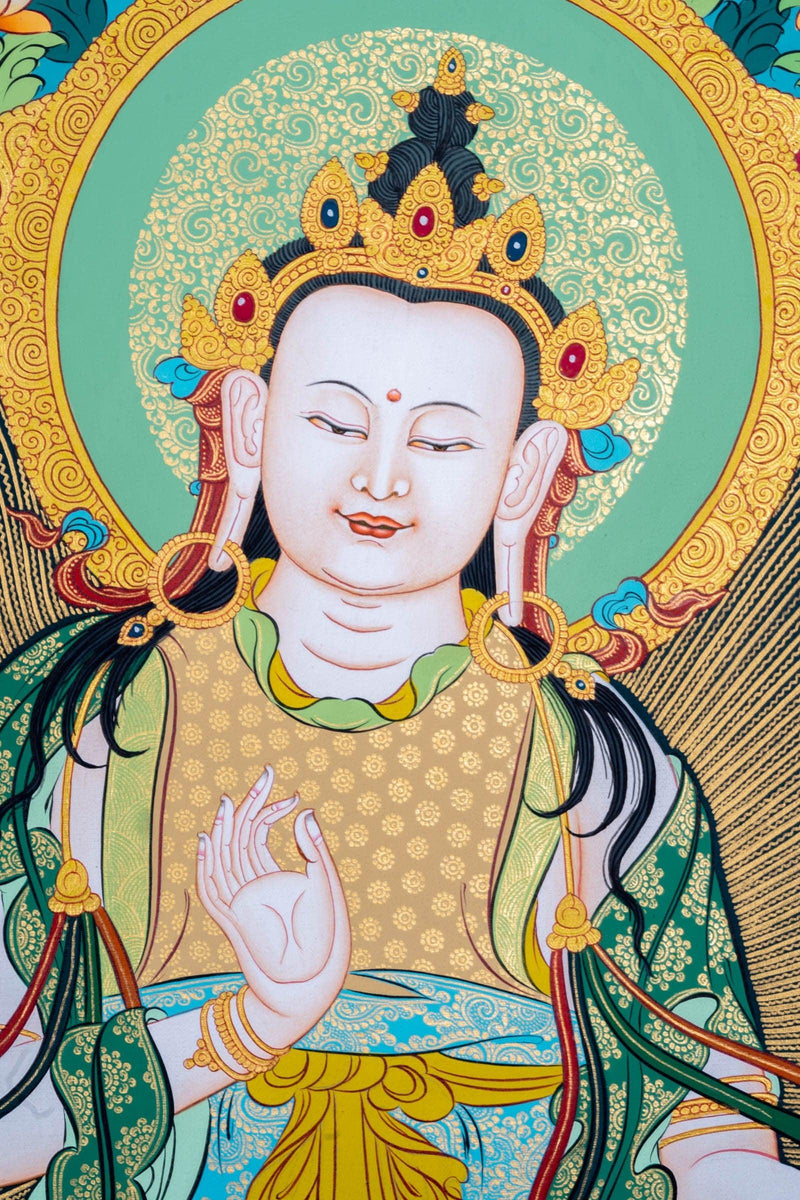 Thangka Painting of Chinese Buddha - Himalayas Shop