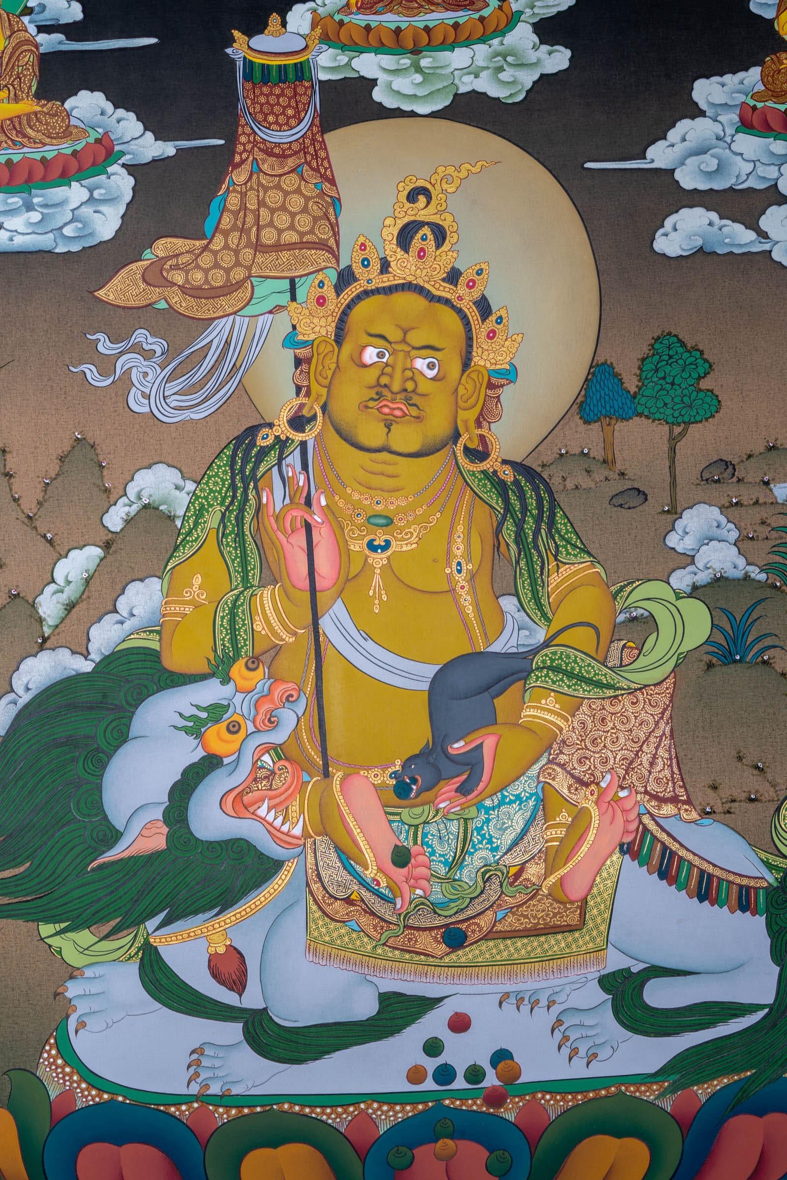Zambala Thangka Painting - Himalayas Shop