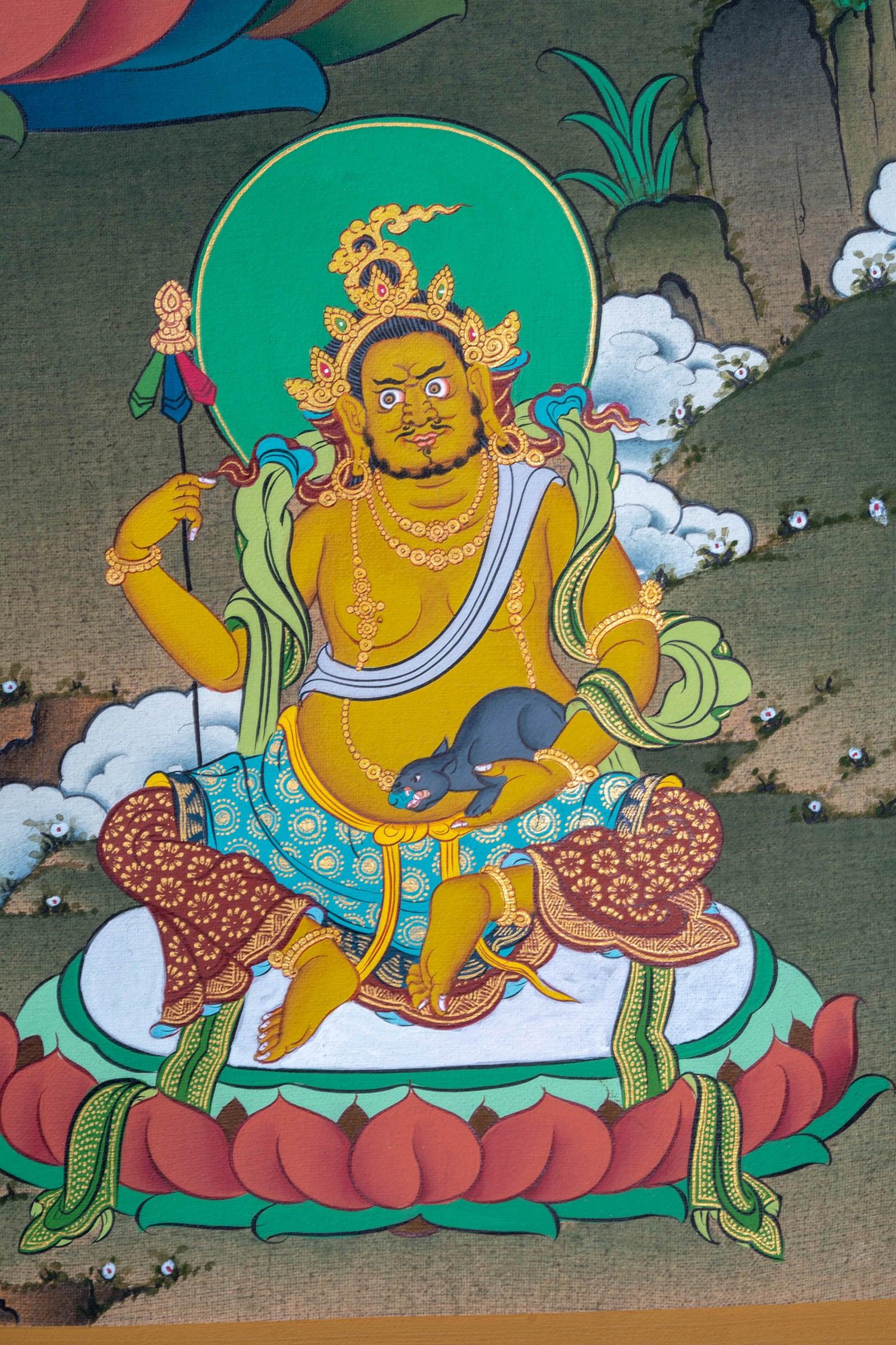Zambala Thangka Painting - Himalayas Shop