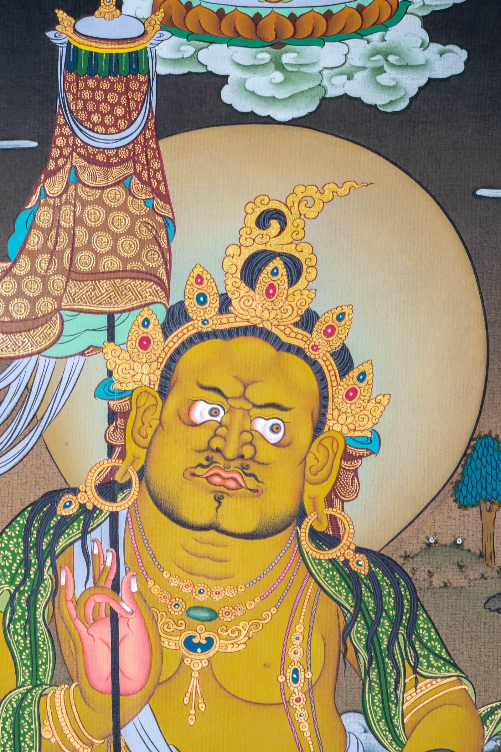 Zambala Thangka Painting - Himalayas Shop