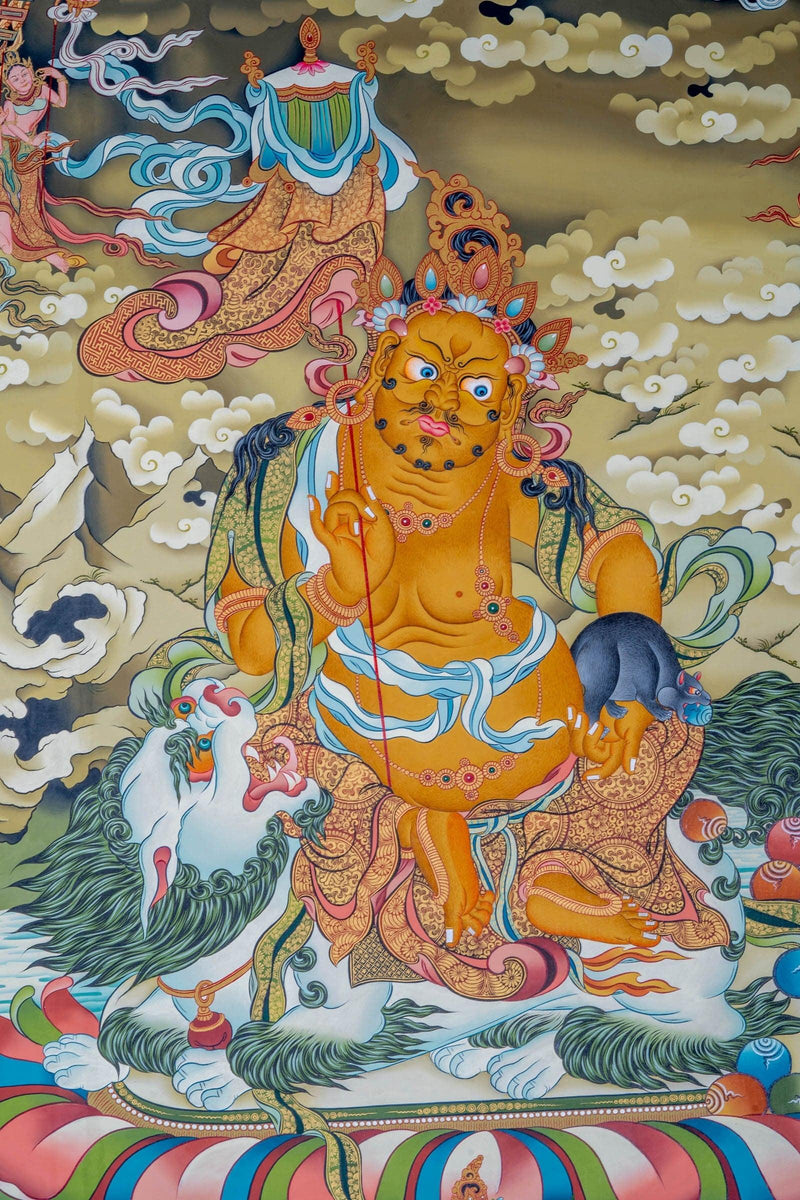 Kuber Thangka or Jambala thangka - Himalayas Shop