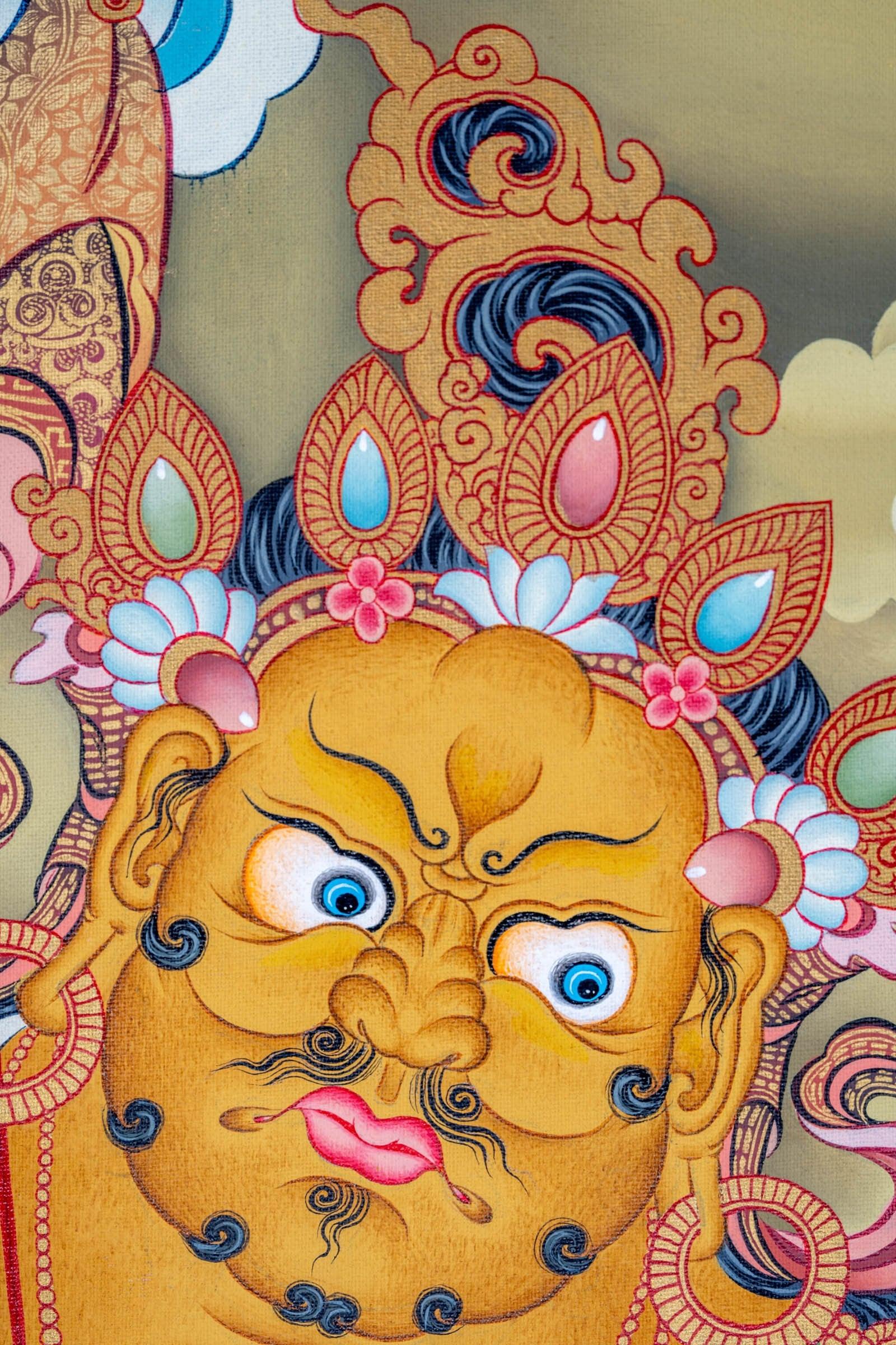 Kuber Thangka or Jambala thangka - Himalayas Shop