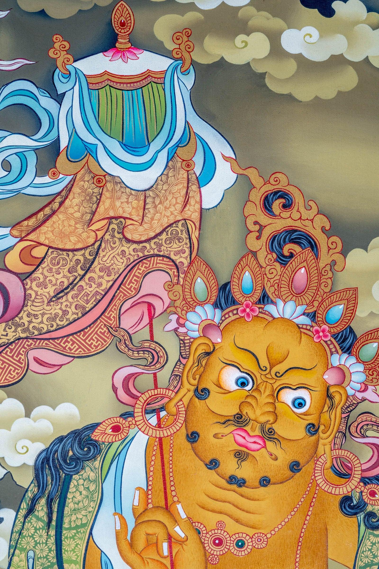 Kuber Thangka or Jambala thangka - Himalayas Shop