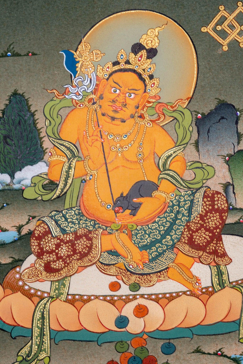 Zambala Thangka Painting - Himalayas Shop