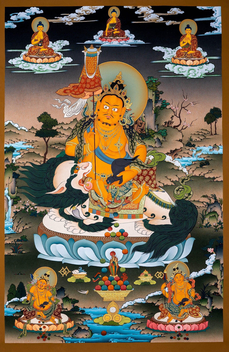 Zambala Thangka Painting - Himalayas Shop