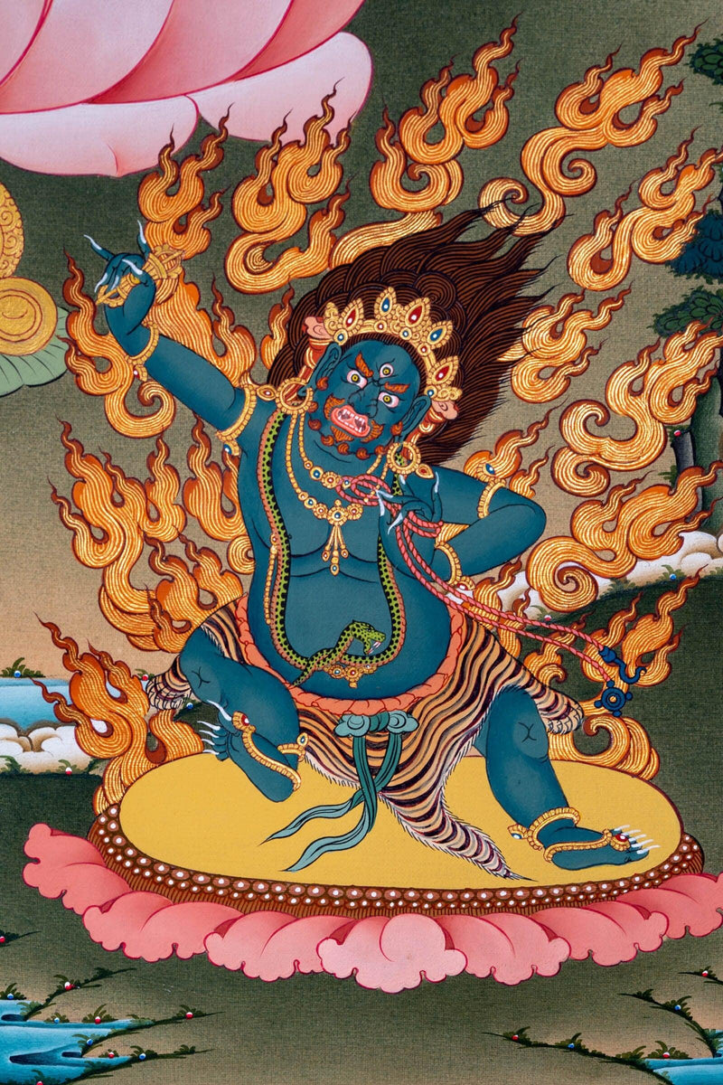 Manjushri Thangka Painting - Himalayas Shop