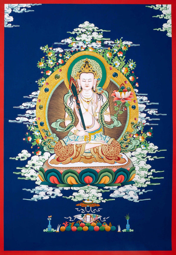 Manjushri Thangka Painting - Himalayas Shop