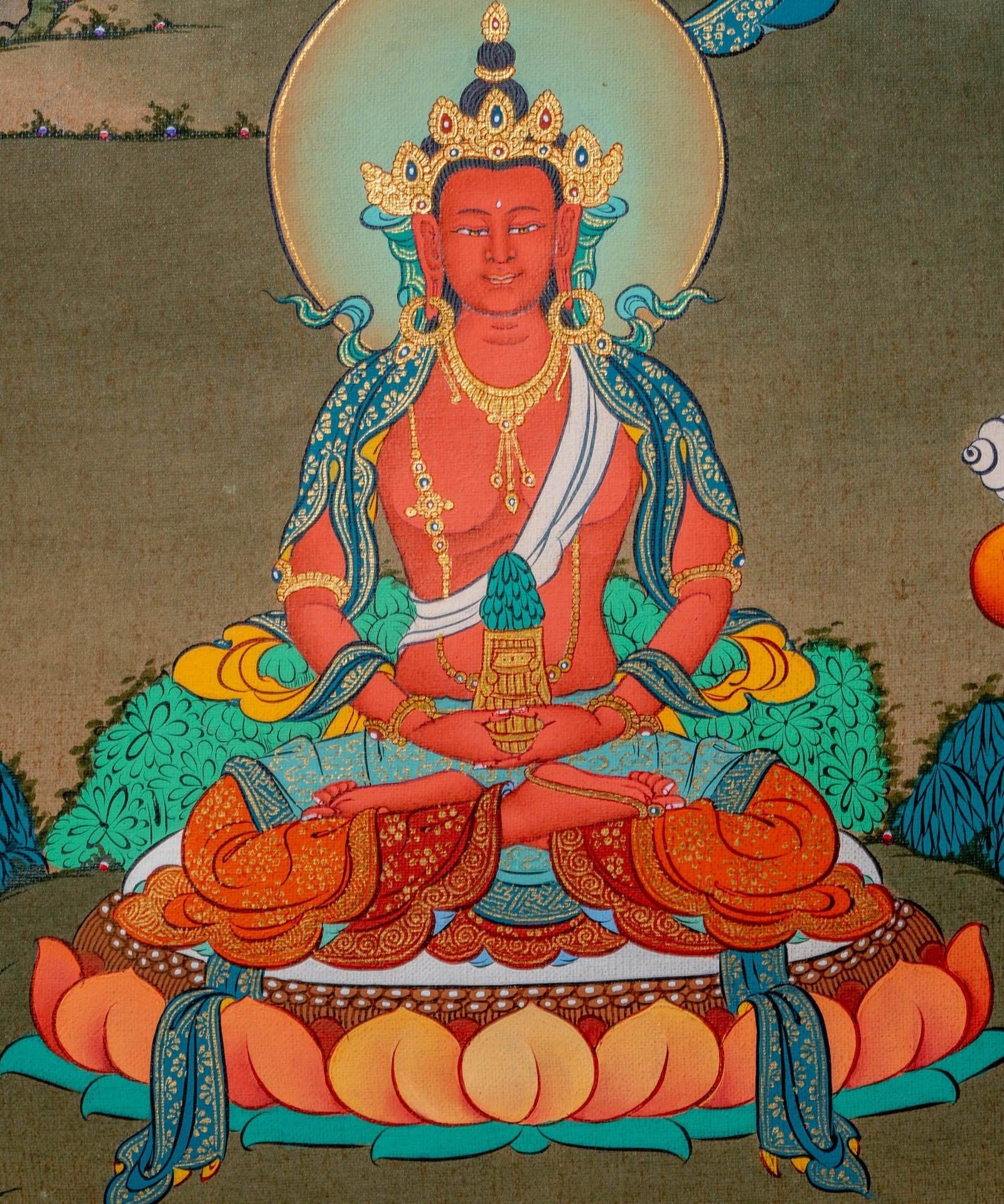 White Tara Thangka Painting - Himalayas Shop