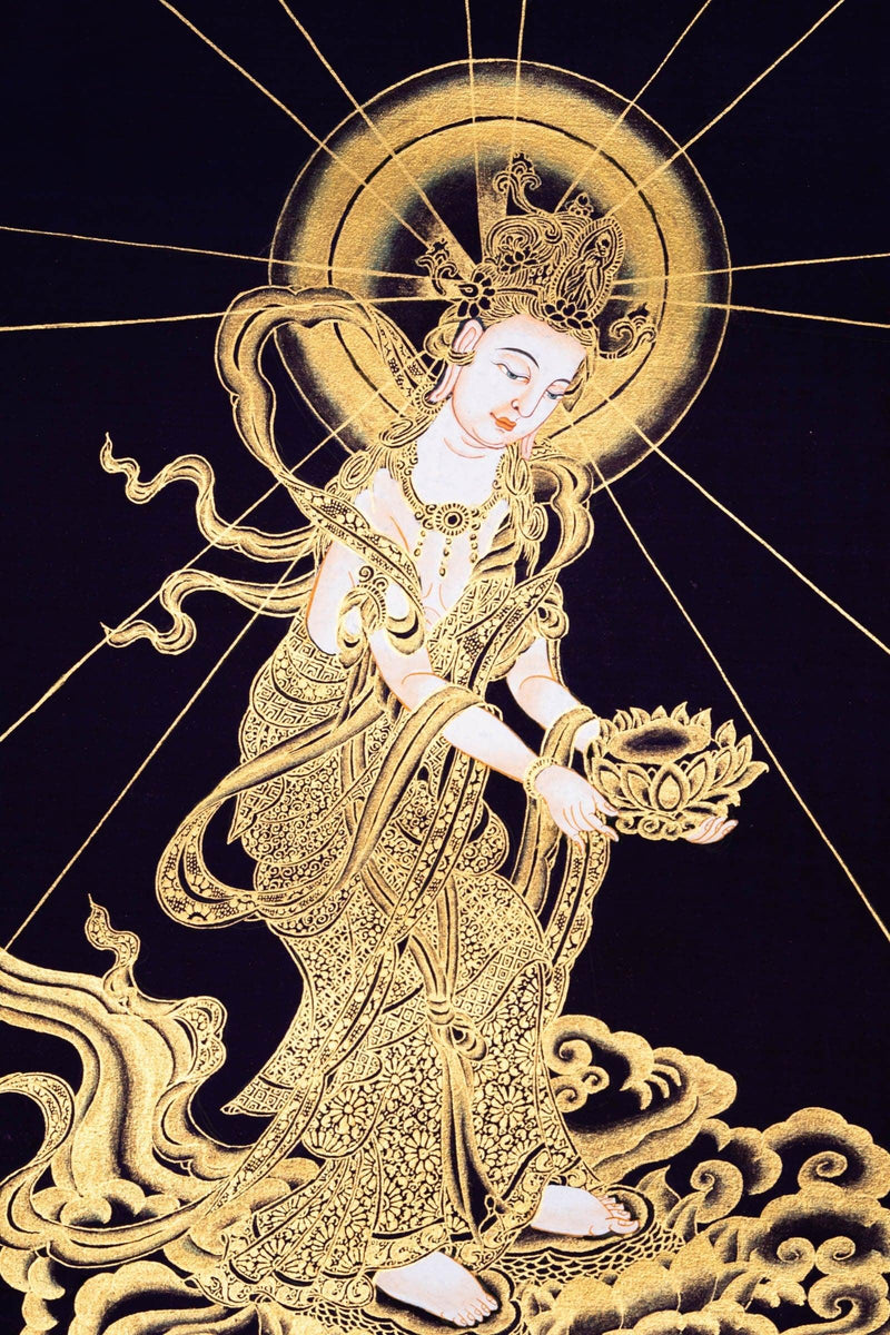Thangka Painting of Japanese Buddha - Himalayas Shop
