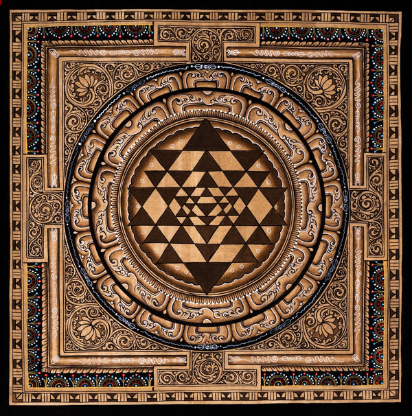 Shree Yantra Mandala Thangka Painting