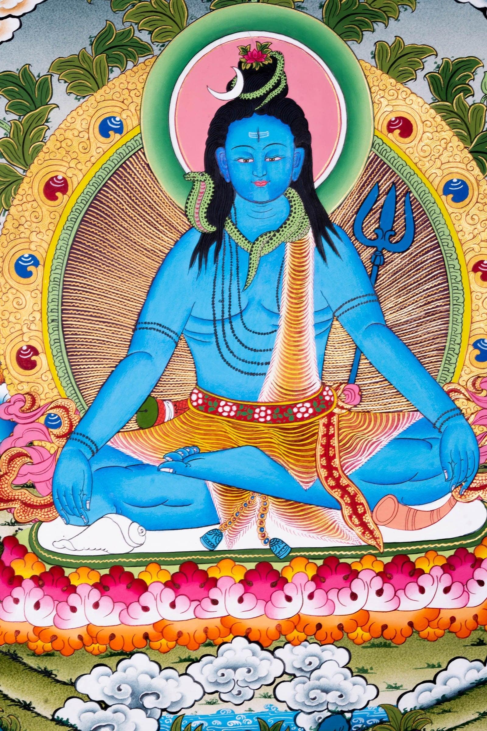 Lord Shiva Thangka Painting