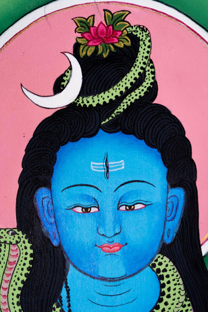 Lord Shiva Thangka Painting