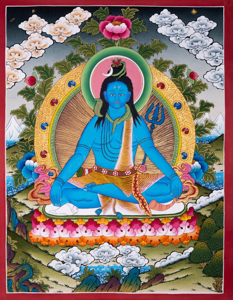 Lord Shiva Thangka Painting