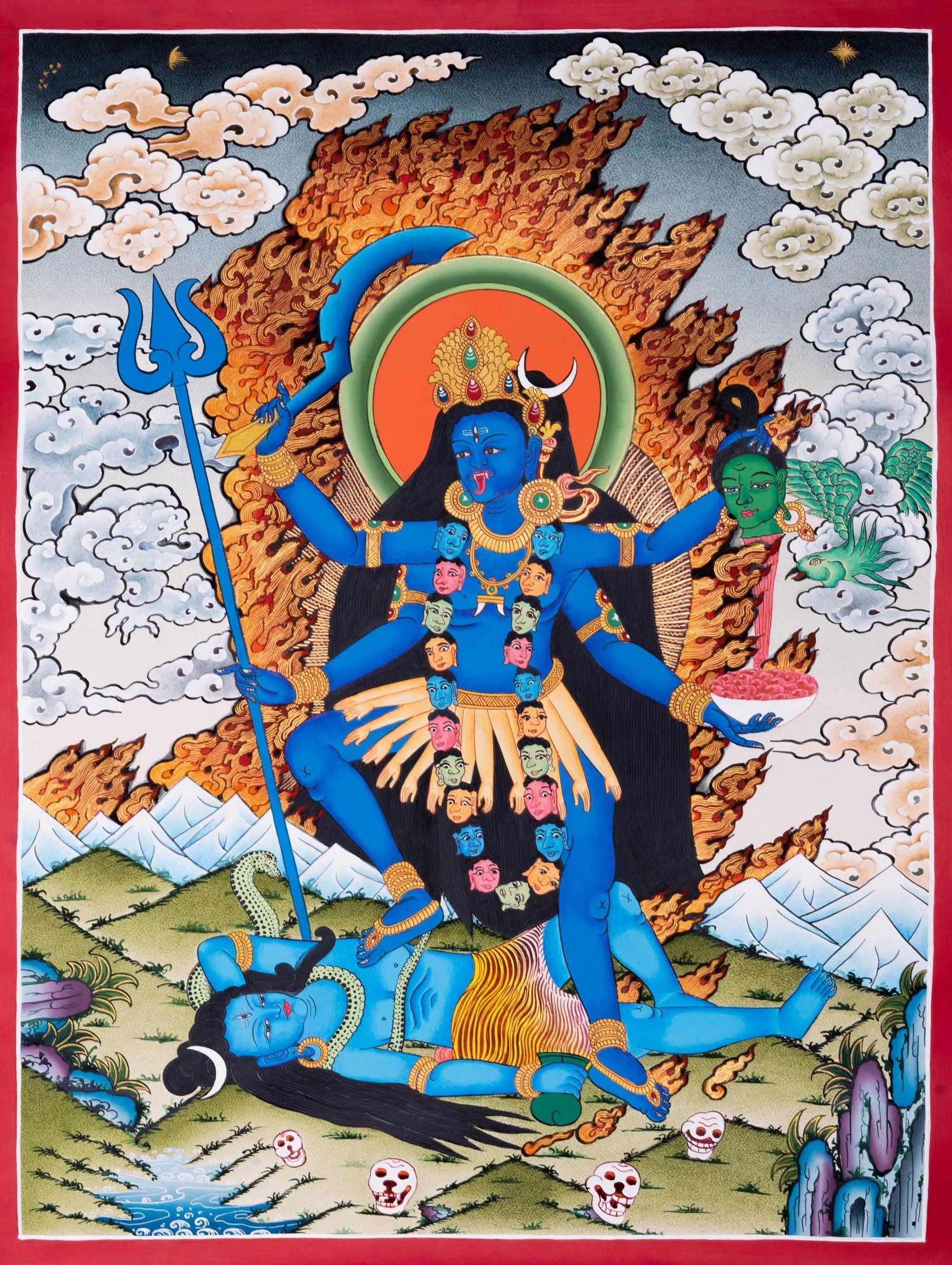 Thangka Painting of Kali