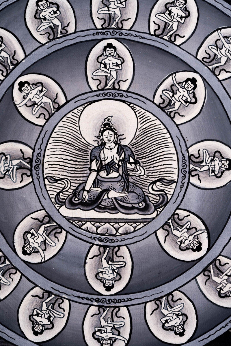 White Tara Mandala Thangka Art
