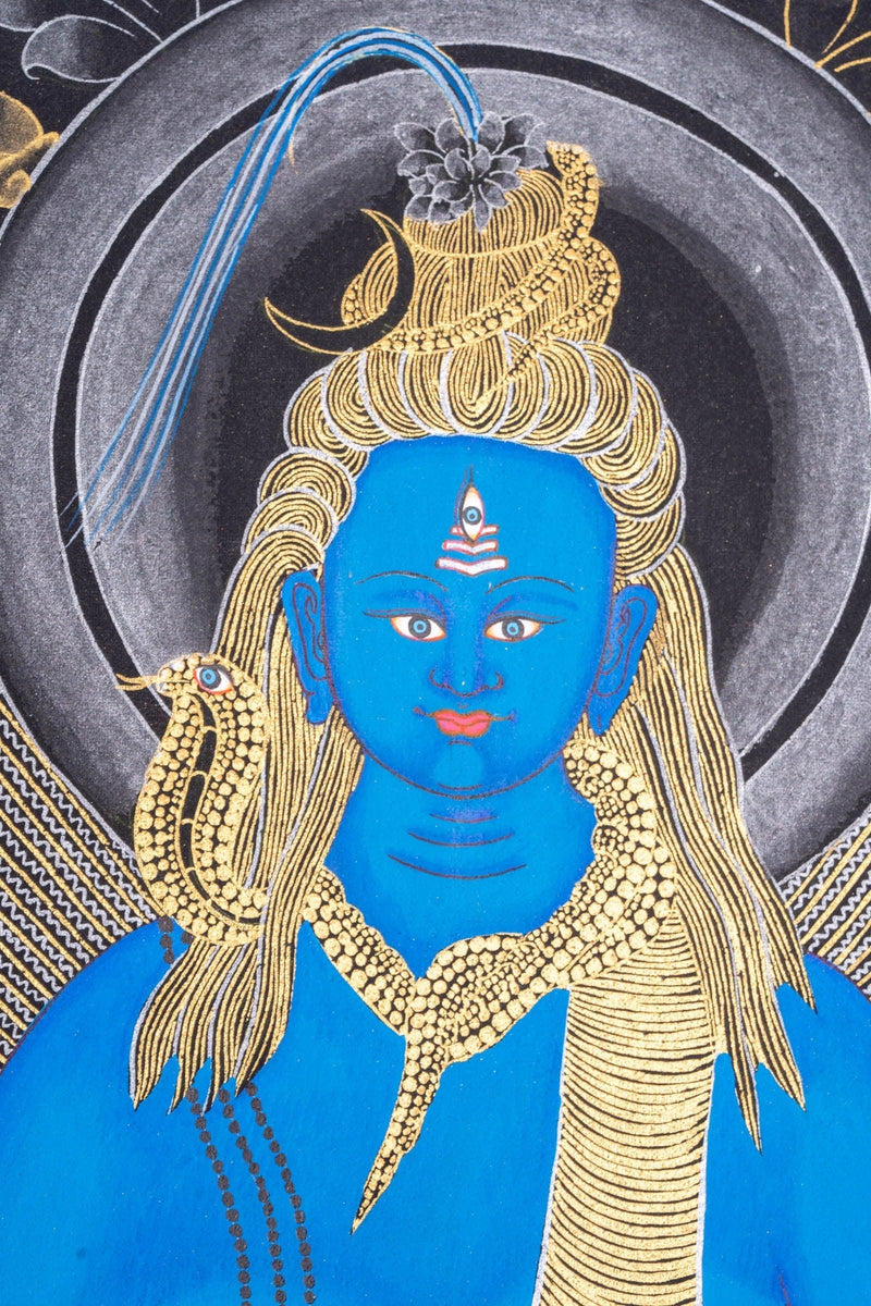 Thangka Painting of Lord Shiva