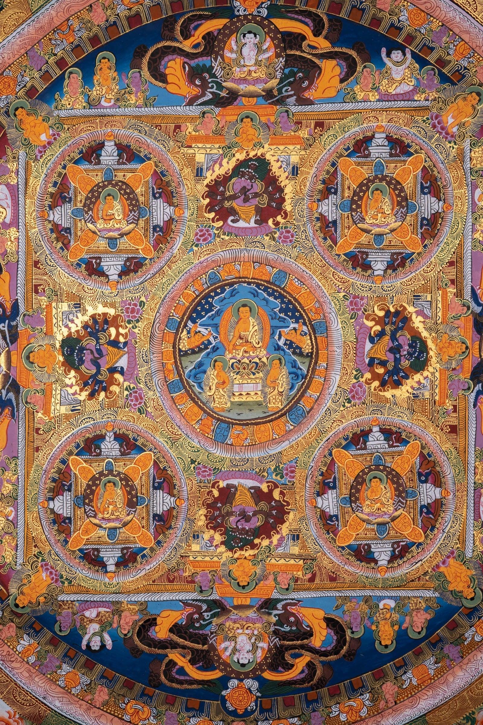 Buddha Mandala Thangka Painting - Himalayas Shop