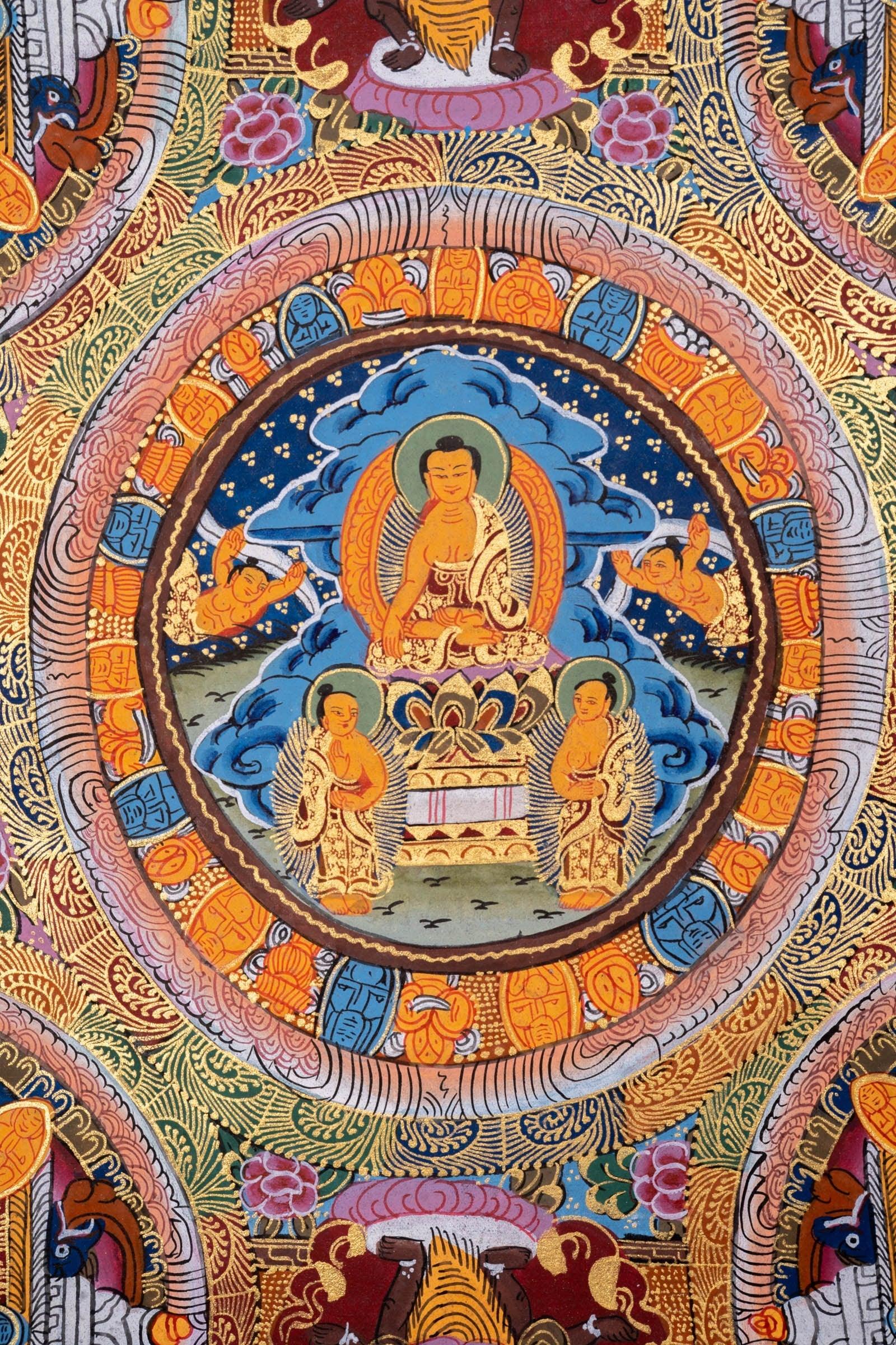 Buddha Mandala Thangka Painting - Himalayas Shop