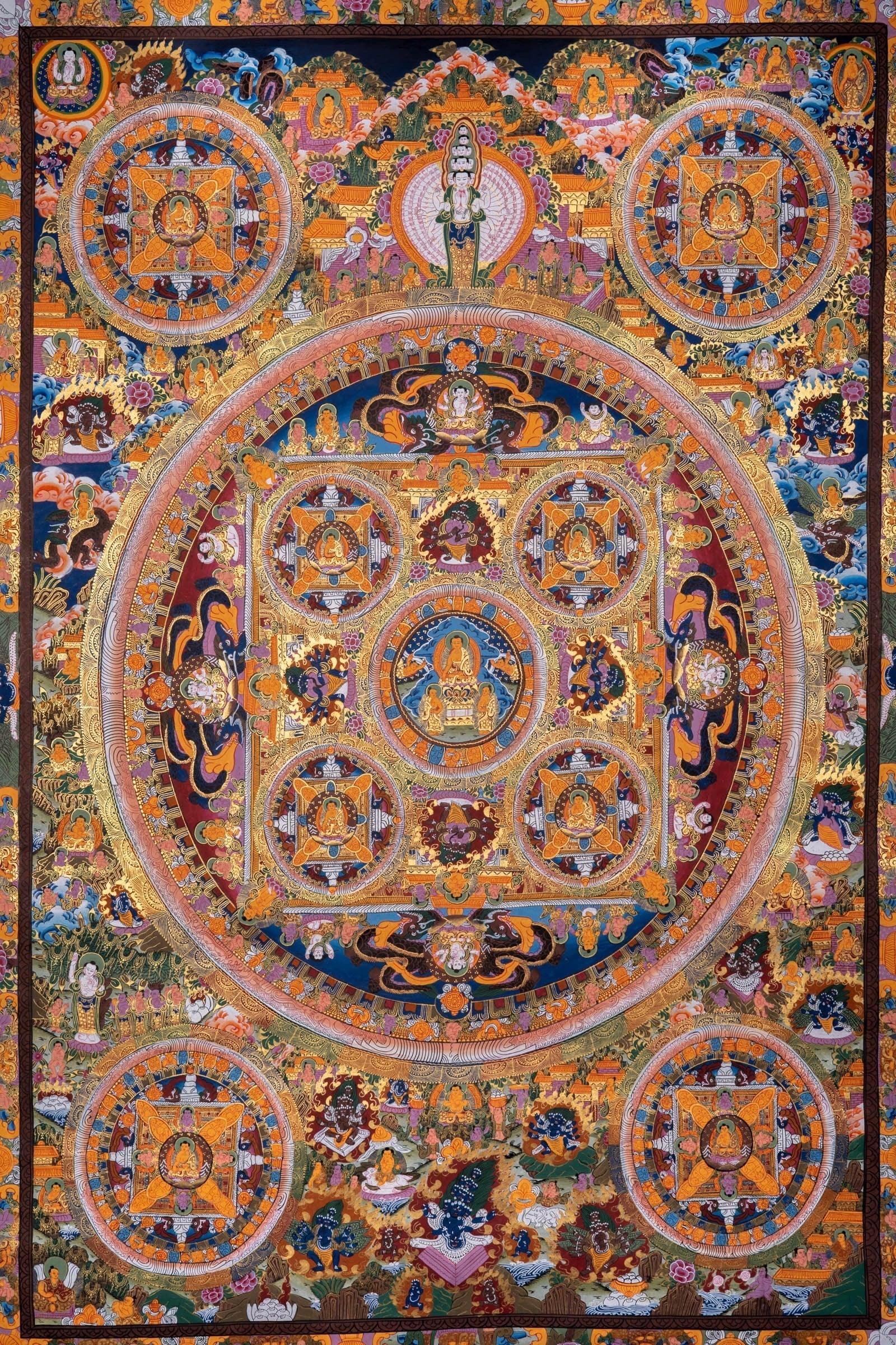 Buddha Mandala Thangka Painting - Himalayas Shop