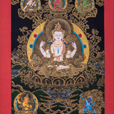 Thangka Painting of Chengresi Bodhisattva