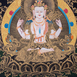 Thangka Painting of Chengresi Bodhisattva