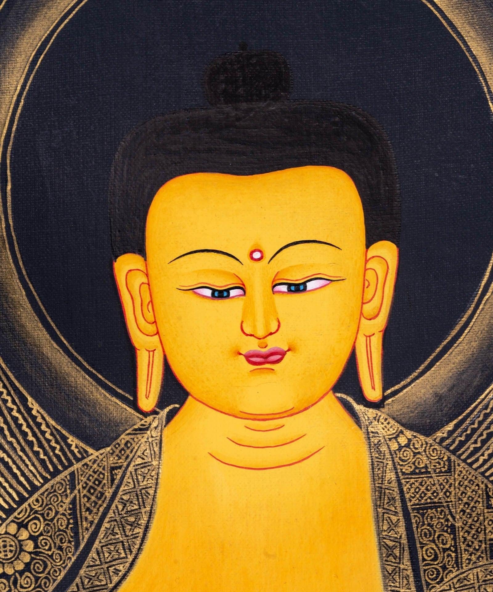 Thangka Painting - Shakyamuni Buddha - Himalayas Shop