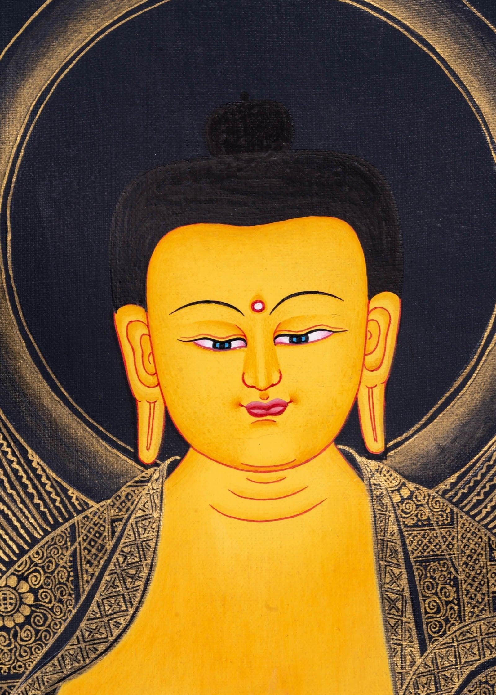 Thangka Painting - Shakyamuni Buddha - Himalayas Shop