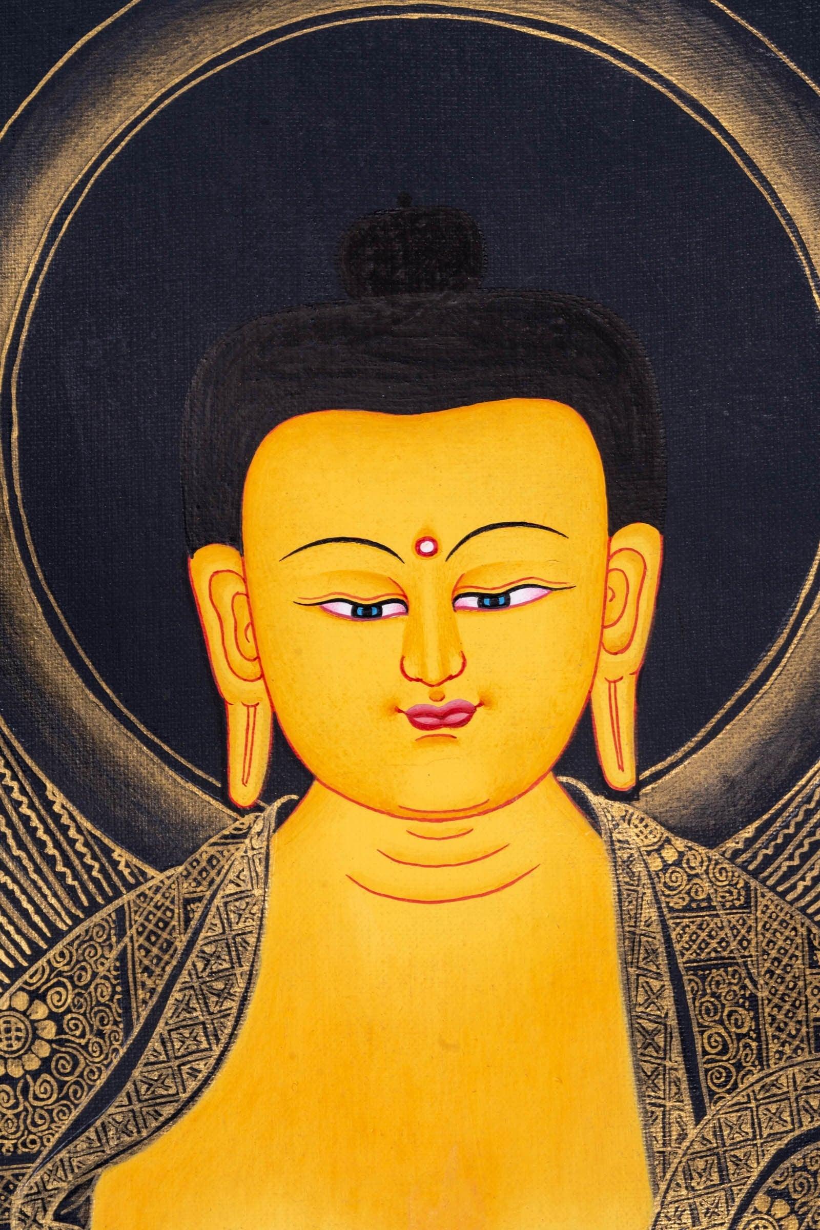 Thangka Painting - Shakyamuni Buddha - Himalayas Shop