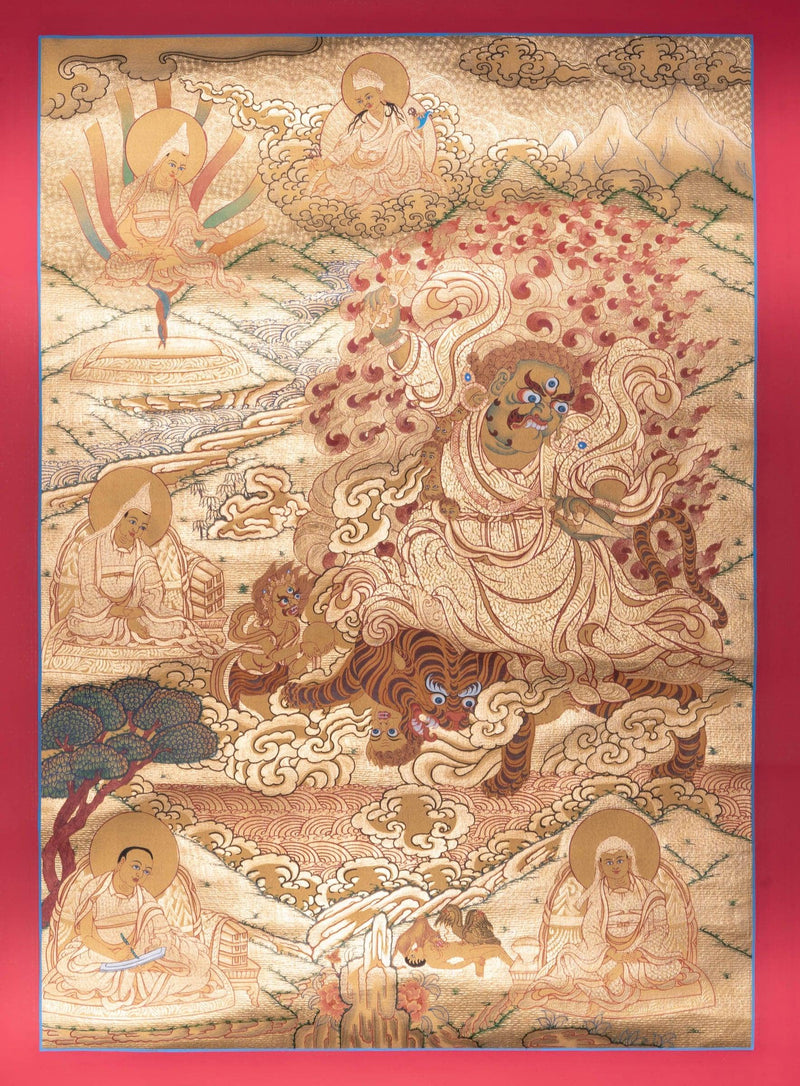Guru Set Buddhist Painting - Thangka - Himalayas Shop