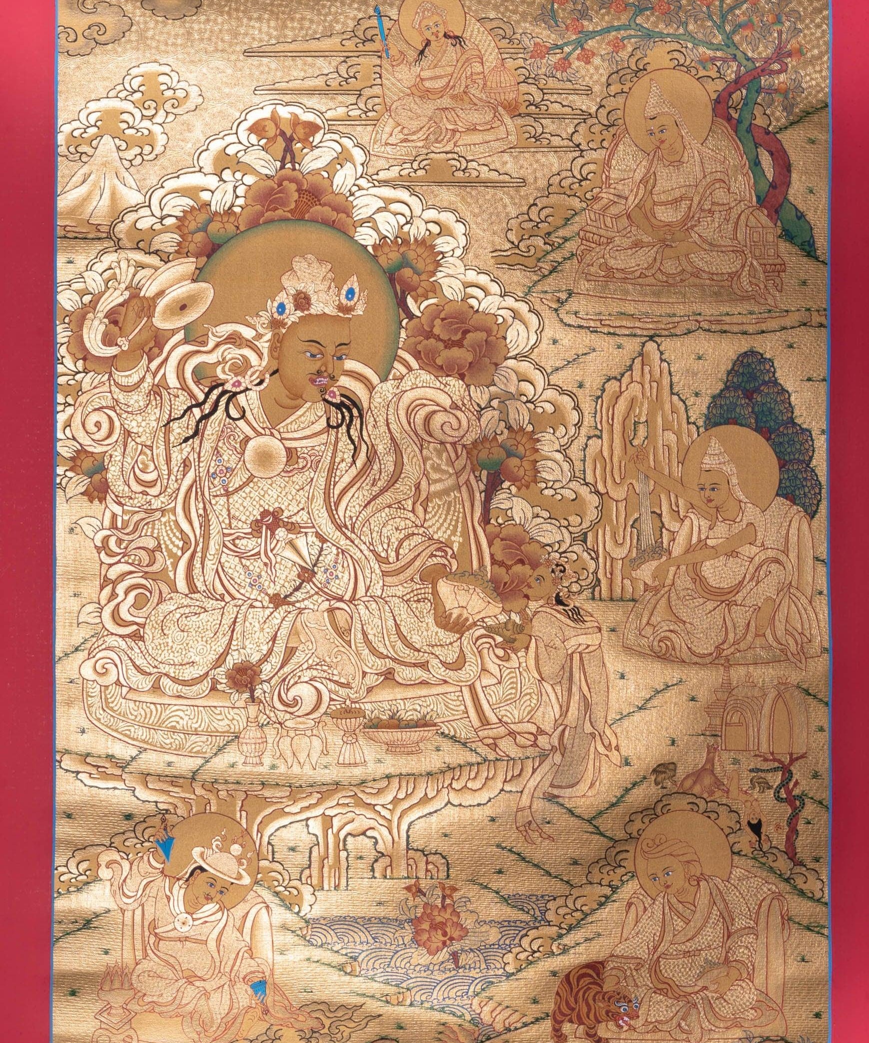 Guru Set Buddhist Painting - Thangka - Himalayas Shop