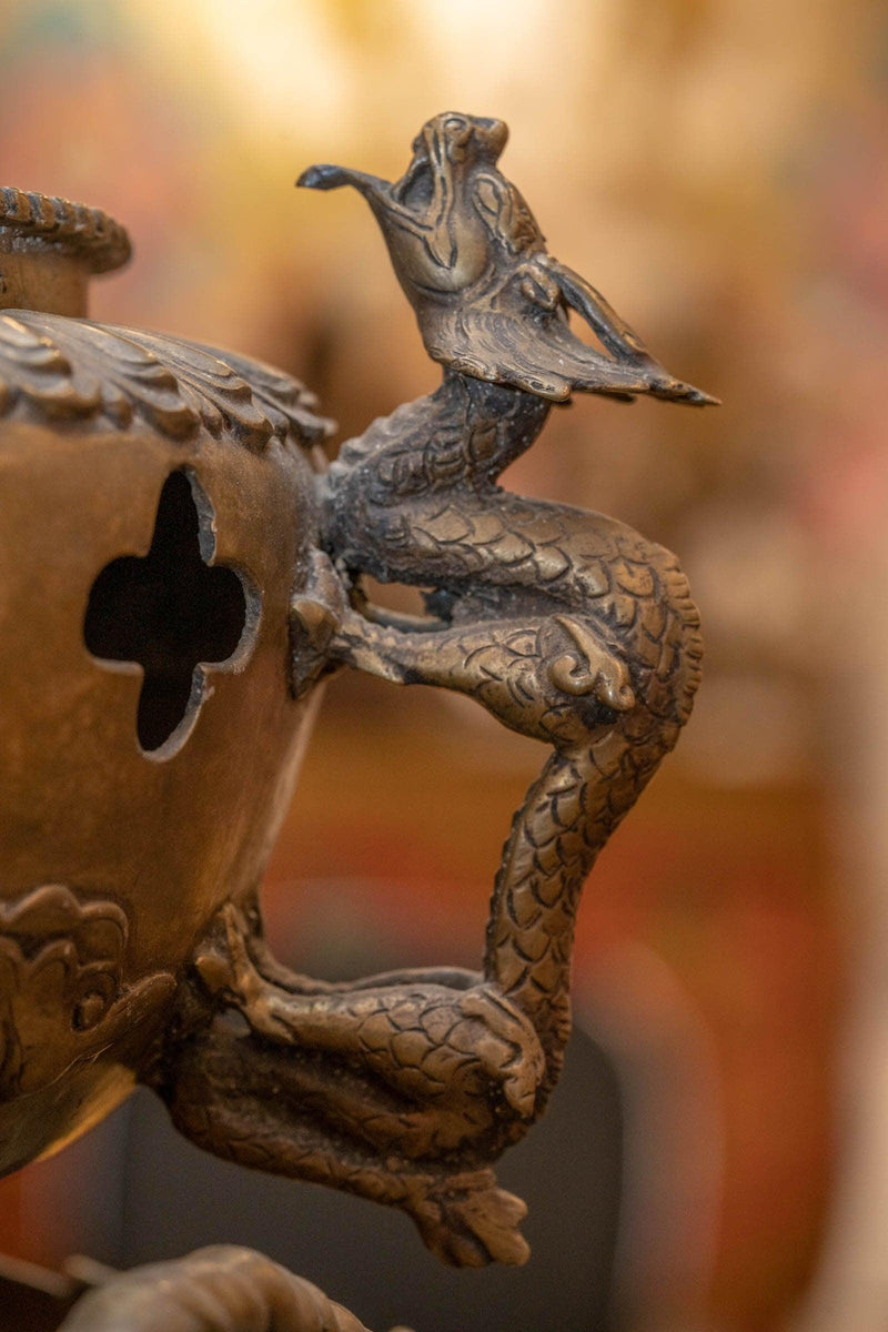 Dragon Dhupdani incense burner large size