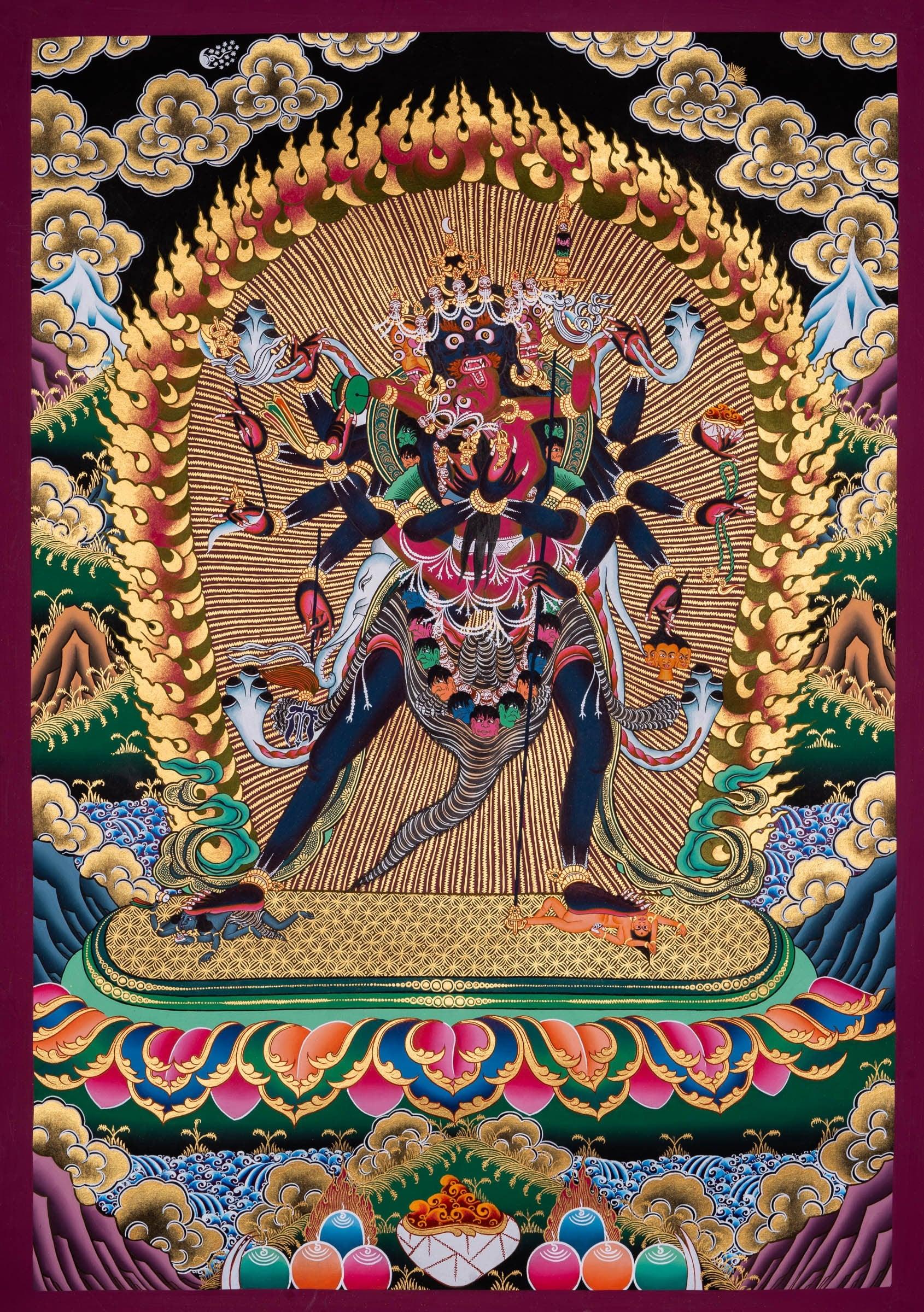 Chakrasamvara Thangka Painting - Himalayas Shop