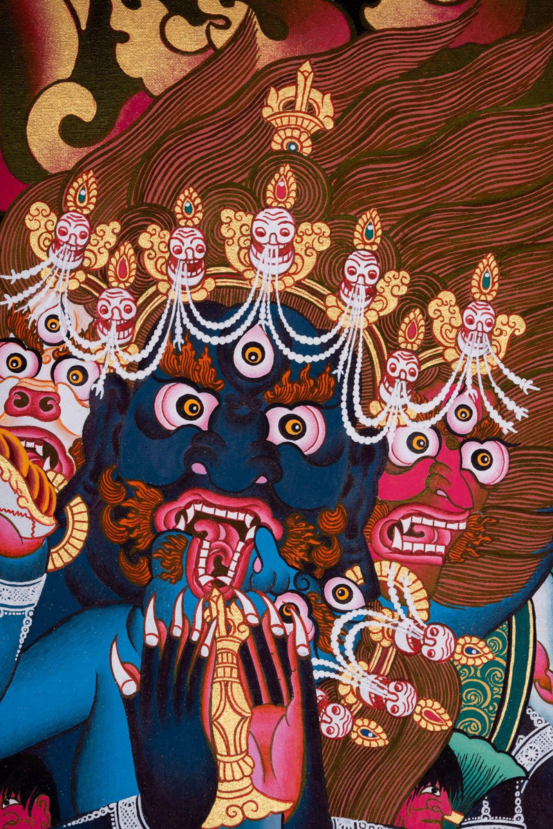Vajrakilaya Thangka Painting - Wrathful deity
