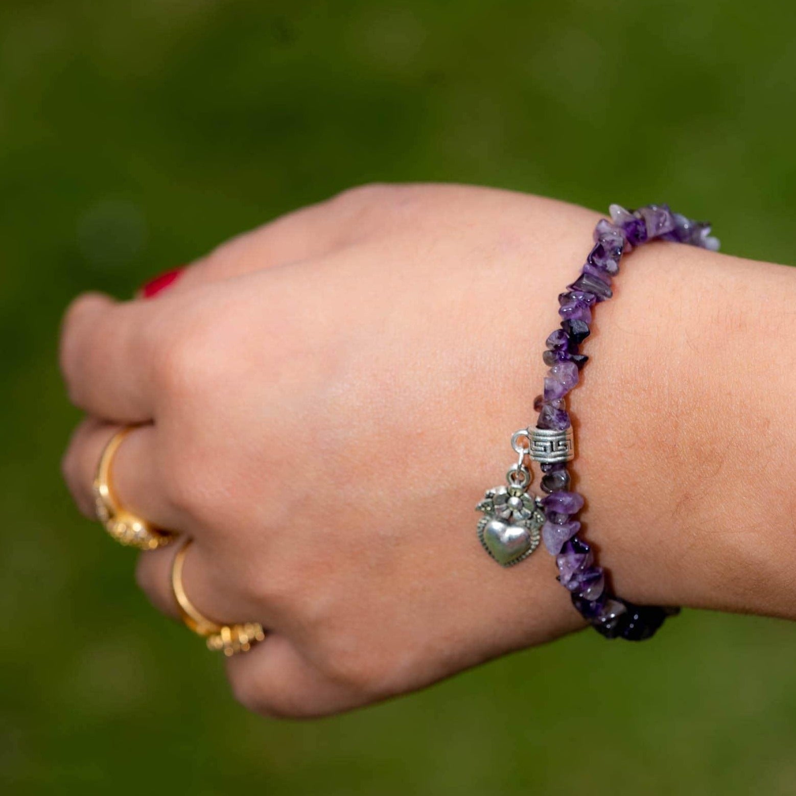 Amethyst Chip Bracelets