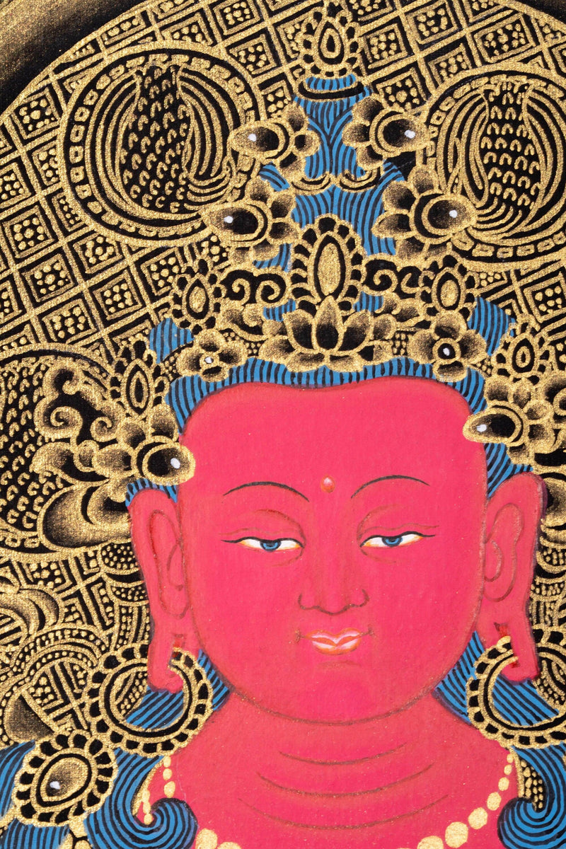 Amitayus Buddha Thangka Painting