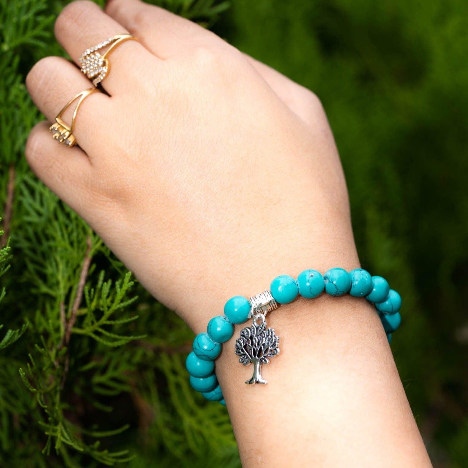 Turquoise Round Bracelet - Himalayas Shop