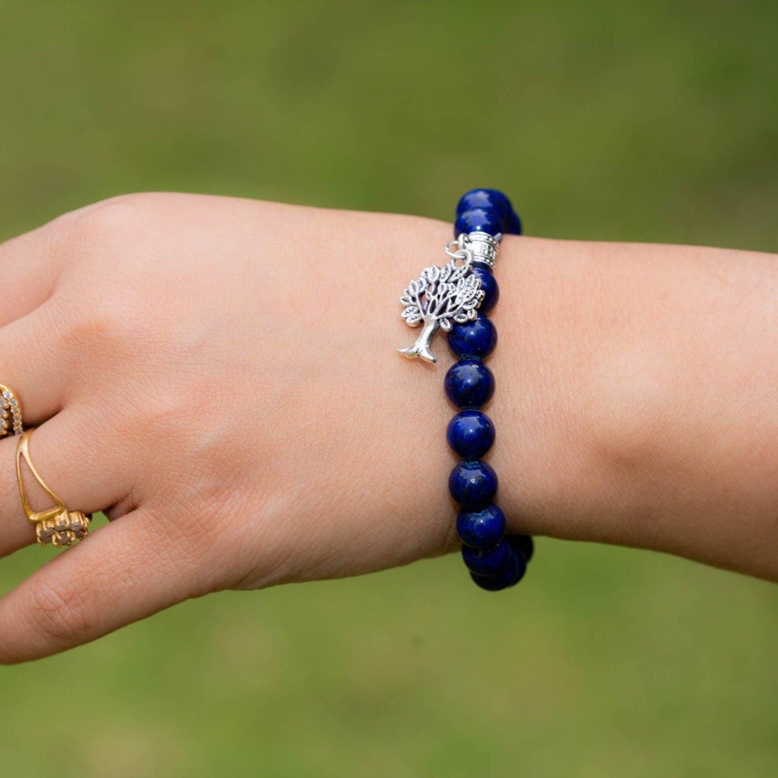 Lapis Round Bracelet