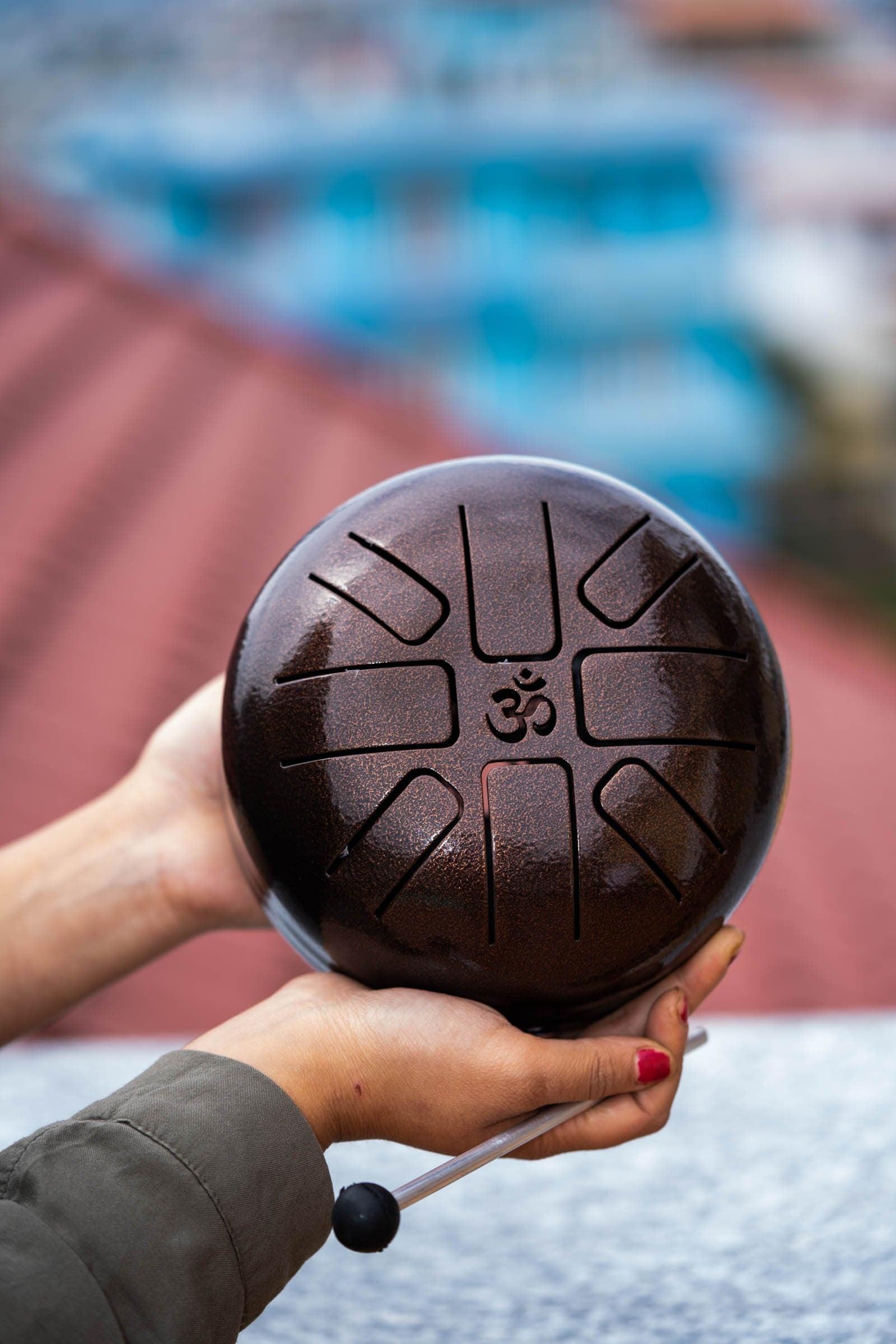 hang drum or hand pan , space drum for sound healing
