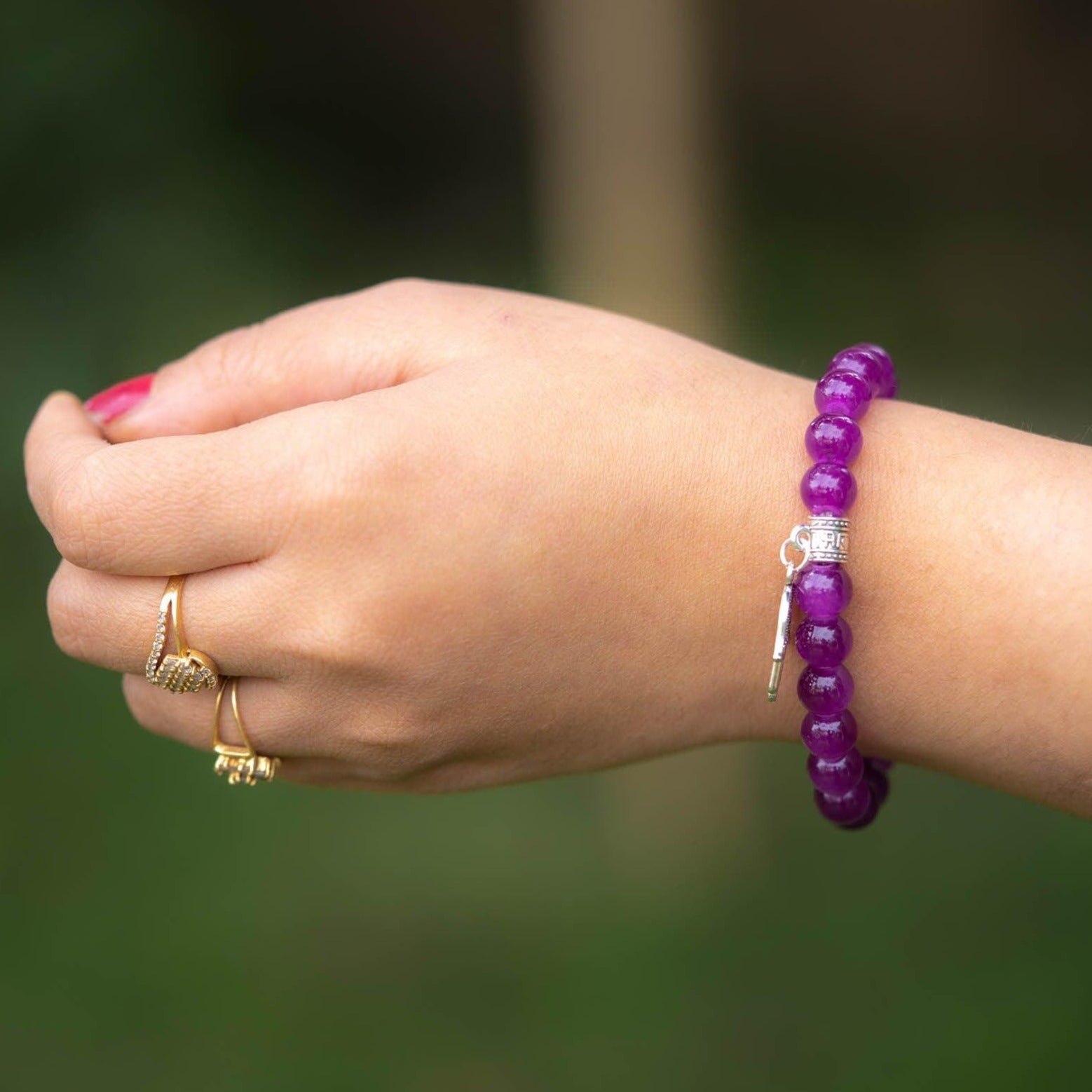 Amethyst Round Bracelets
