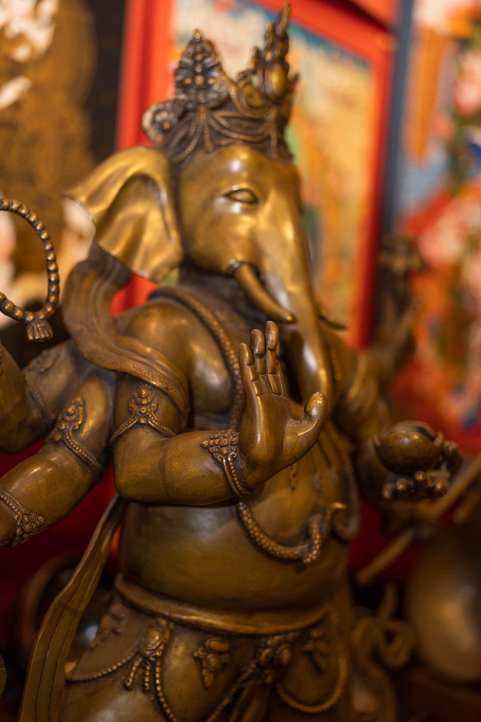 Standing 6 hand Ganesh statue large size special collection piece.