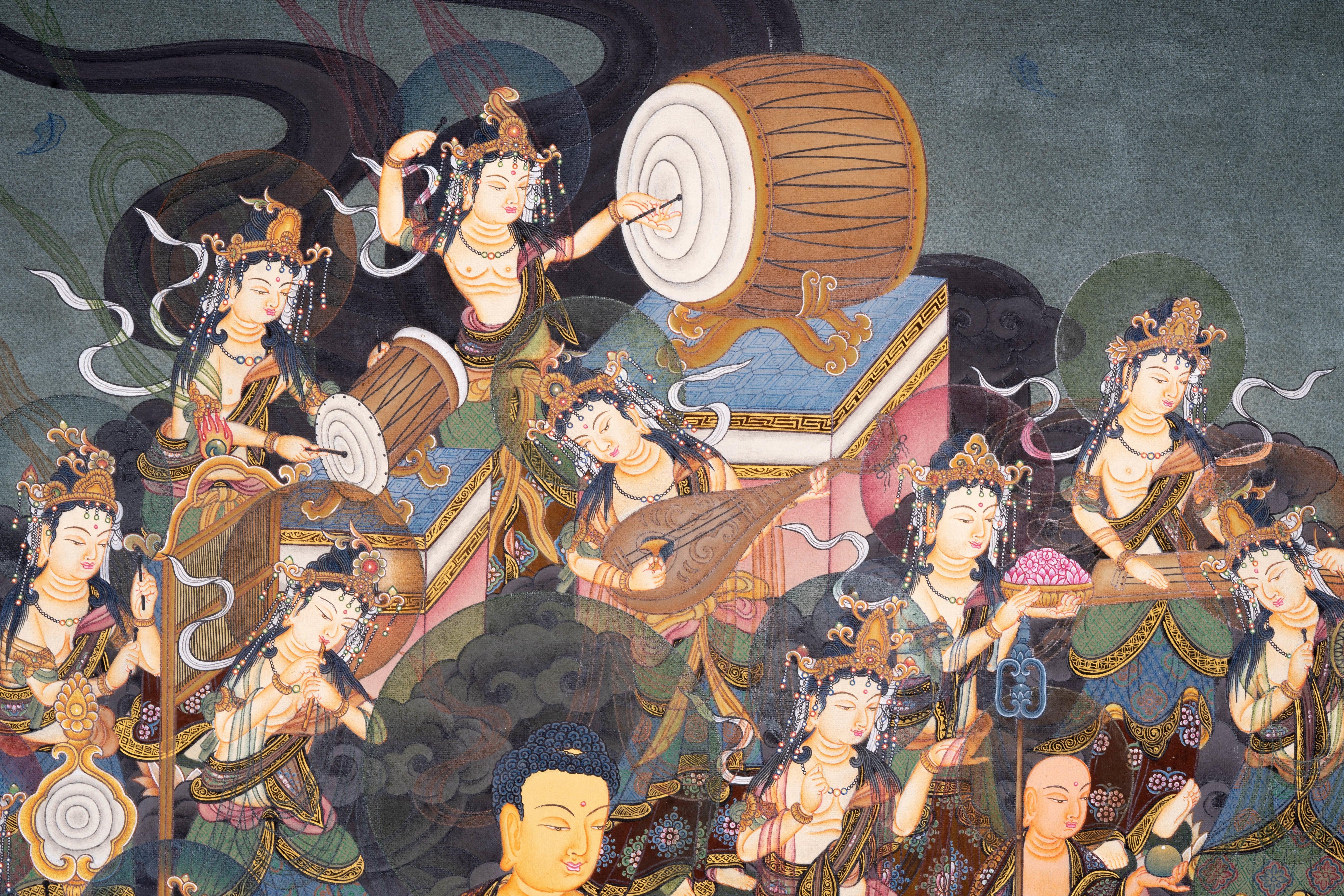 Japanese Buddha Thangka Painting - Himalayas Shop