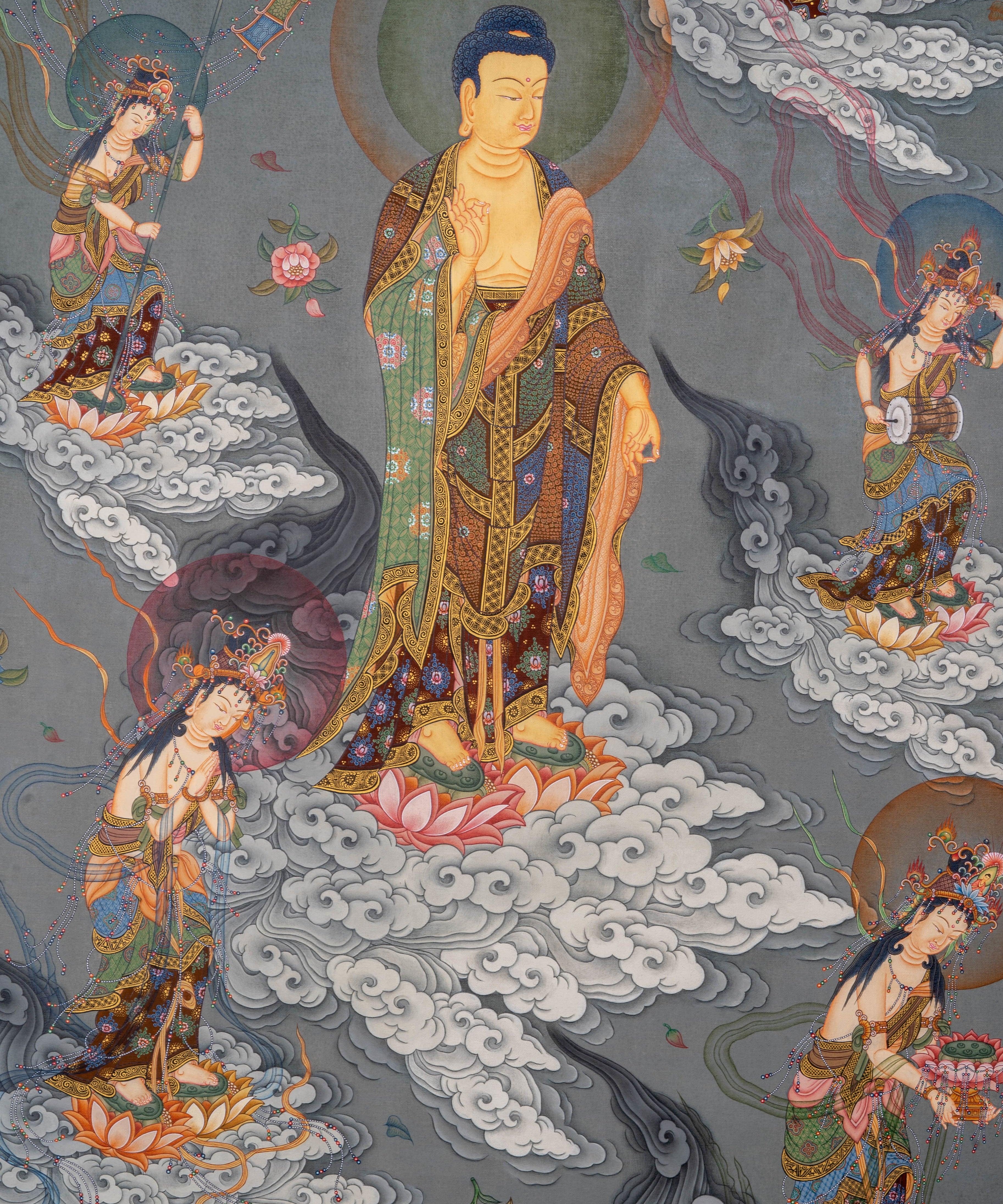 Japanese Buddha Thangka Painting - Himalayas Shop