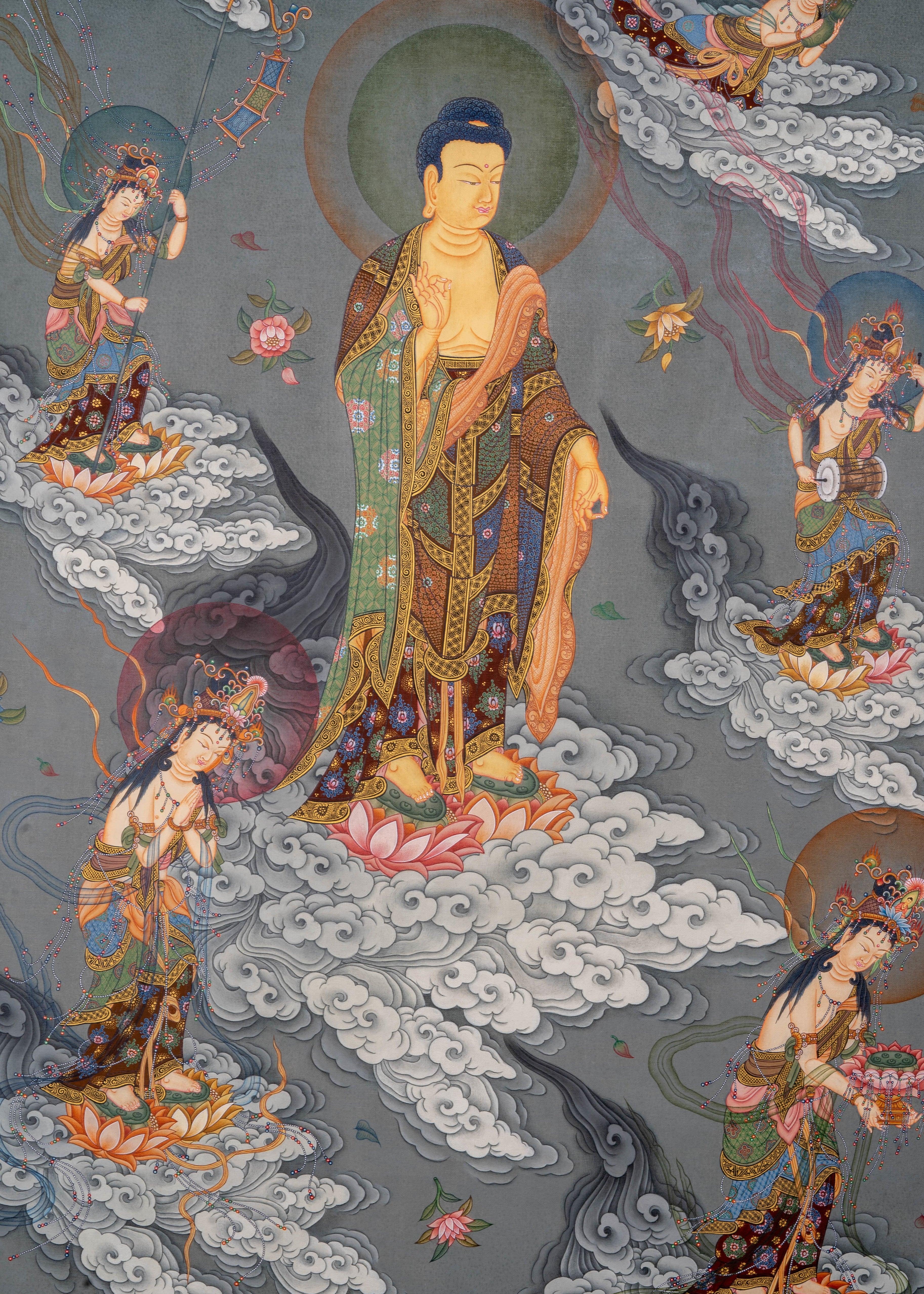 Japanese Buddha Thangka Painting - Himalayas Shop