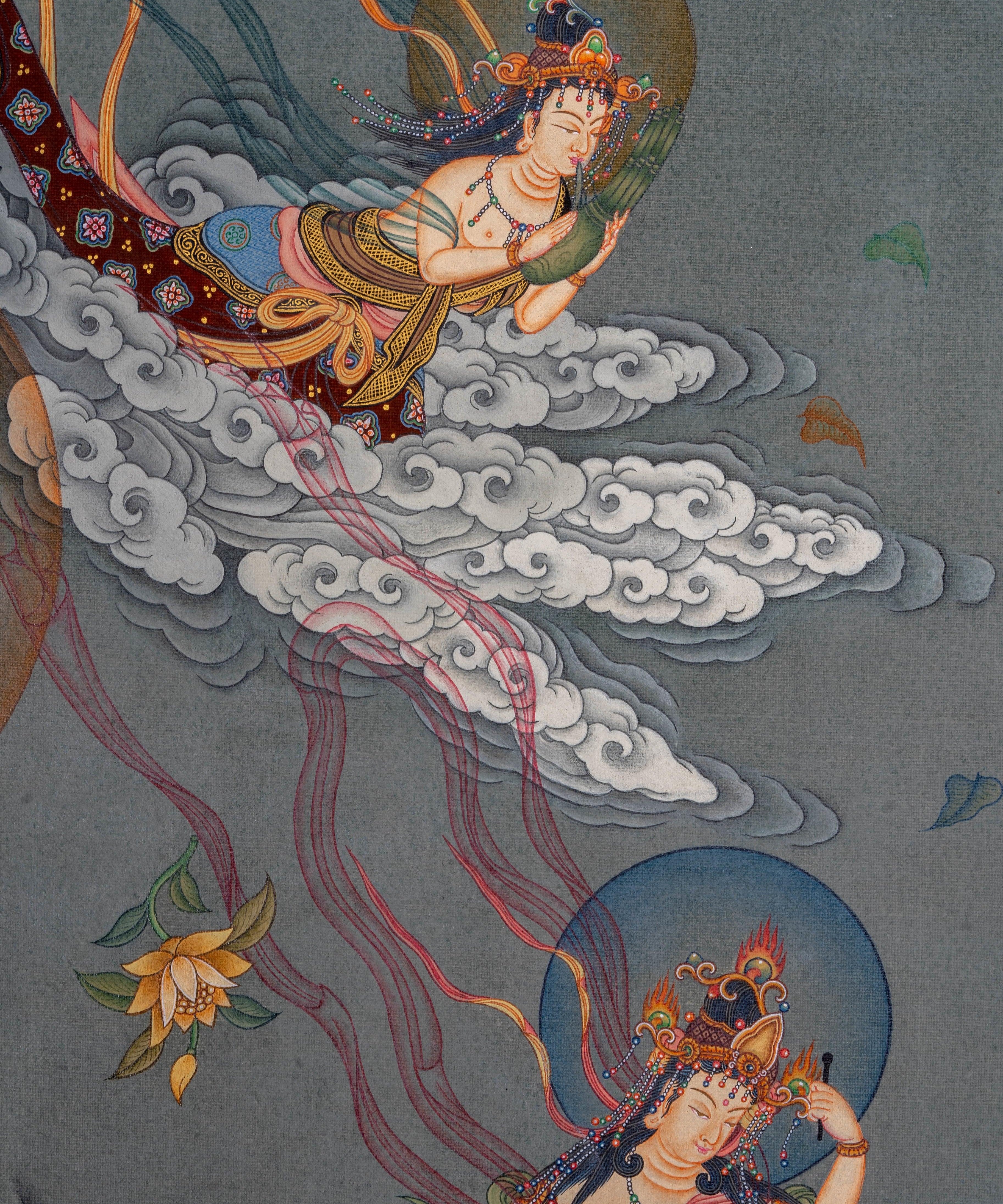 Japanese Buddha Thangka Painting - Himalayas Shop