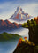 Himalayas Original painting of Mount Machhapuchhre - Himalayas Shop