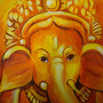 Oil painting of Lord Ganesh - Himalayas Shop