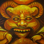 Oil painting of Lord Ganesh - Himalayas Shop
